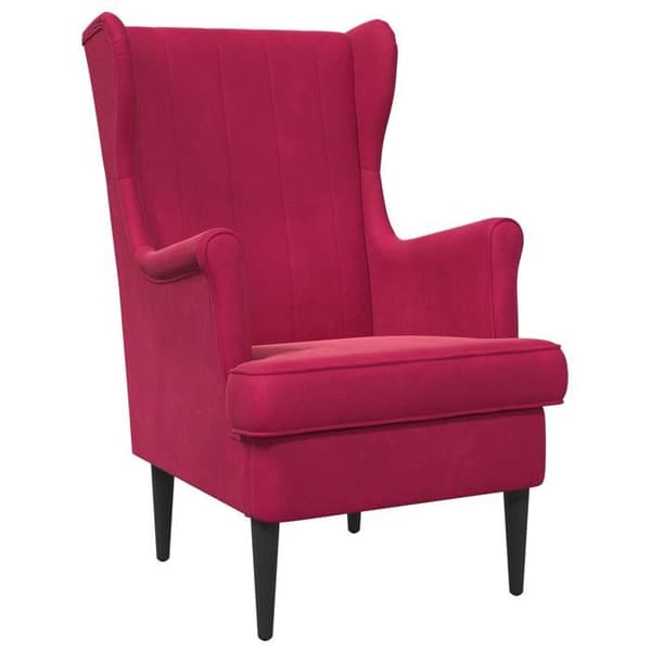 Maison Exclusive - Fåtölj Bordeaux Sammet