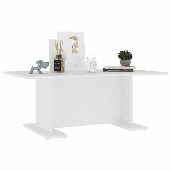 Maison Exclusive - Hvid sofabord 103,5x60x40 cm ingeniørtræ Vit