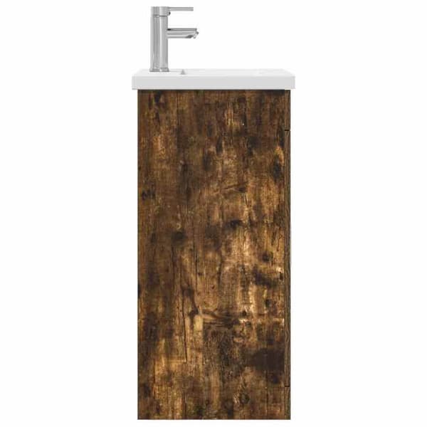 Maison Exclusive - Badeværelsesmøbel med vask Røget eg 42 x 40 x 84,5 cm