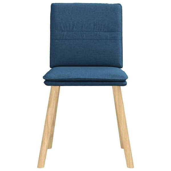 Maison Exclusive - 4 sinisen kankaan ruokapöydän tuolin setti Blå