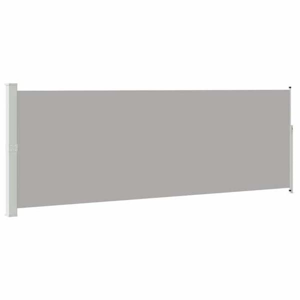 Maison Exclusive - Vetäytyvä sivuvarjo 160 x 514 cm Harmaa