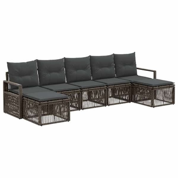 Maison Exclusive - 7 pc have-sofa sæt i grå polyrotin