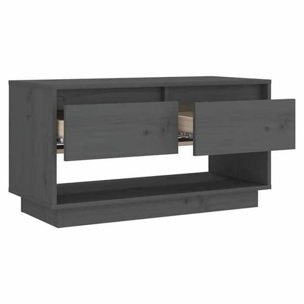 Maison Exclusive - TV-möbel Grå 74x34x40 cm Massivt furu Grå