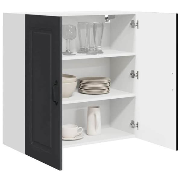 Maison Exclusive - Kalmar Sort opvaskemaskinepanel 80 x 31 x 80 cm Svart