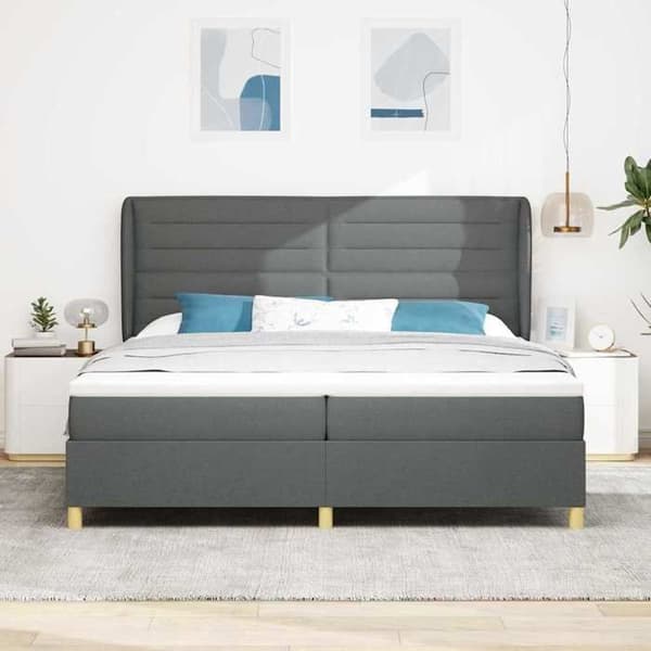 Maison Exclusive - Jousipatja tummanharmaa 200 x 200 cm kangas