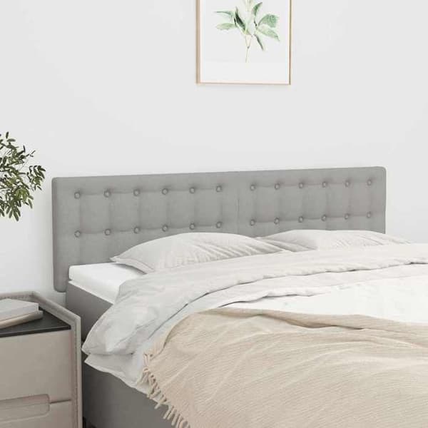 Maison Exclusive - Hovedgærder Lys grå 144x5x78/88 cm Stof