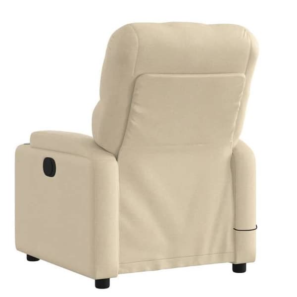 Recliner - EKSKLUSIV HUS - Creme - 6-punkts massage - Inklinerbar 135° - USB 5V Grädde