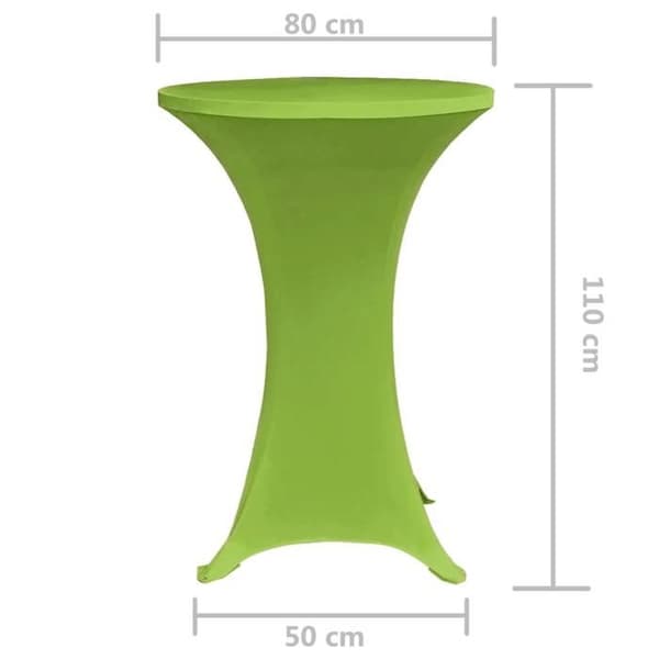Maison Exclusive - Utsträckbar bordskåpa 2 st 80 cm Grön