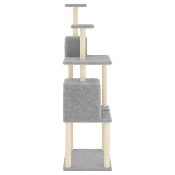 Maison Exclusive - Kattekradsetræ med sisal kløer Lys grå 167 cm ljusgrått