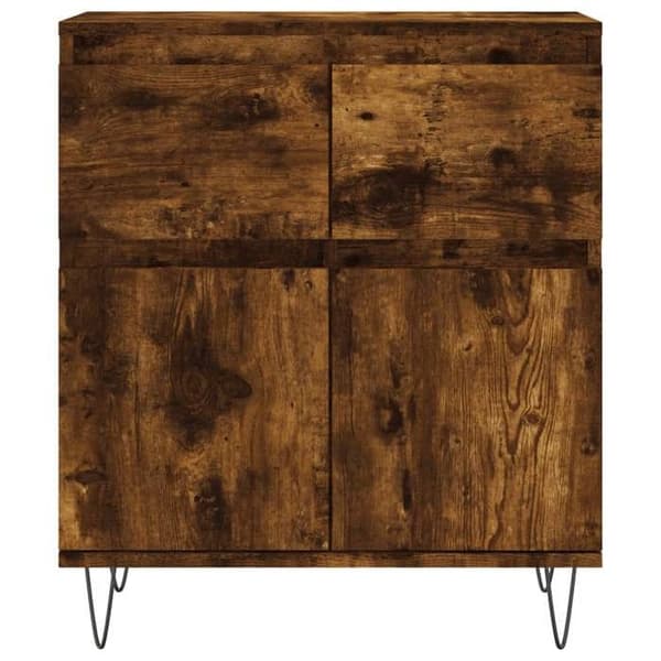 Maison Exclusive - Buffé Ek rökt 60x35x70 cm Ingenjörsträ