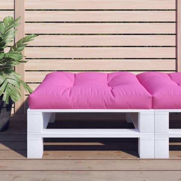 Maison Exclusive - Palettkudde rosa 70x70x12 cm tyg