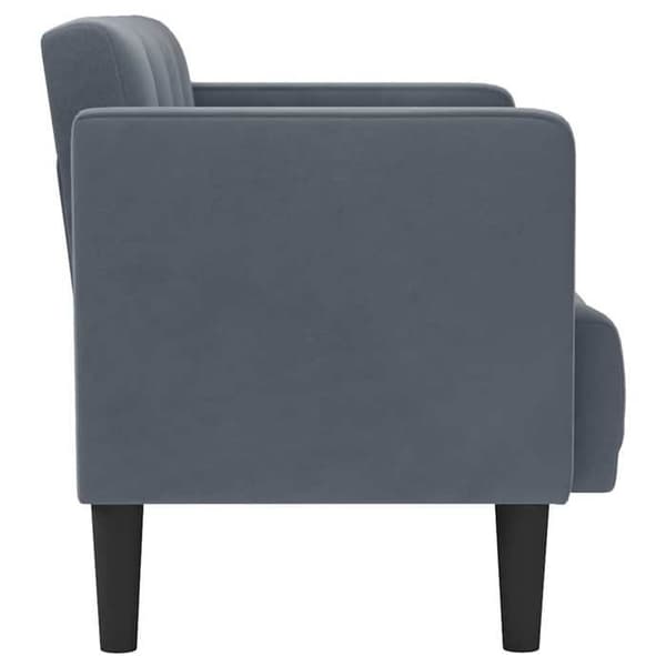Maison Exclusive - Mørkegrå 2-personers sofa 111 cm velour