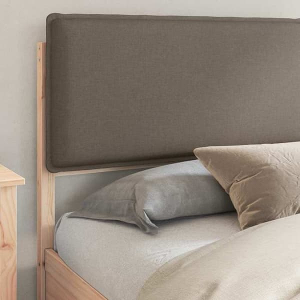 Maison Exclusive - Vuodekehys pehmustetulla päädyllä, taupe 200 x 200 cm Mol