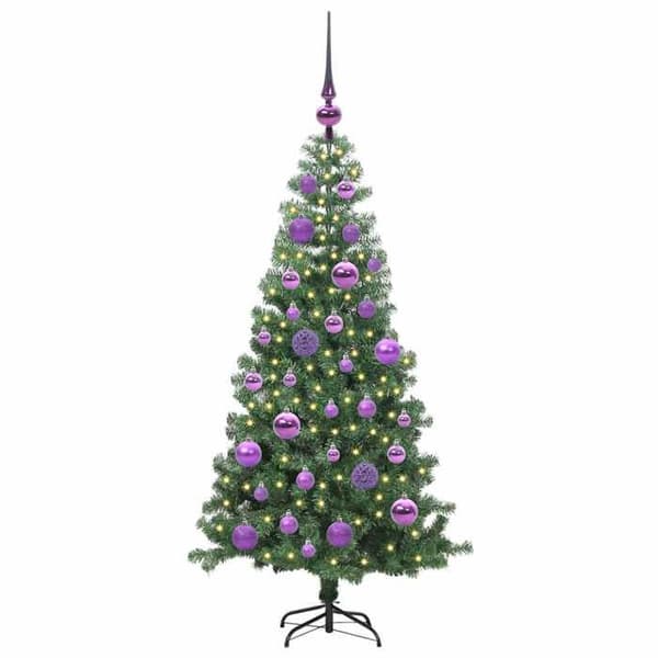 Juletræ - EKSKLUSIV HUS - 120 cm - PVC - LED USB 5V - Indendørs/Udendørs Grön