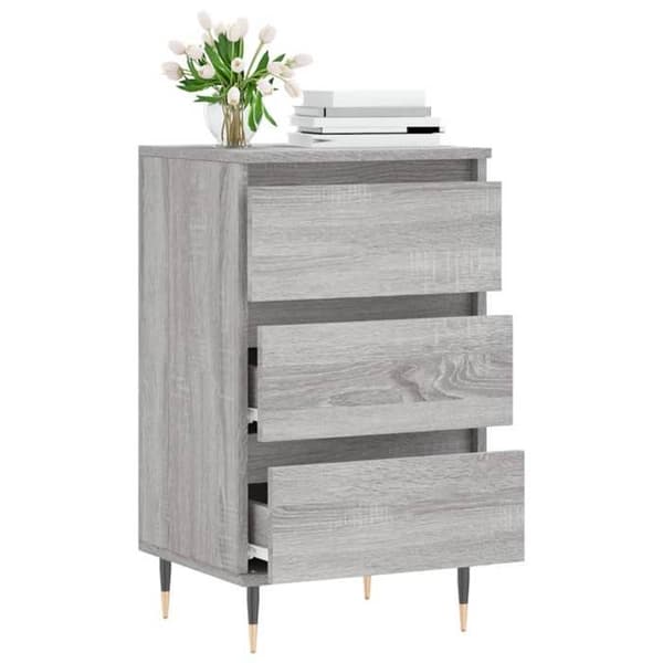 Maison Exclusive - Buffé Sonoma Grå 40x35x70 cm Ingenjörsträ