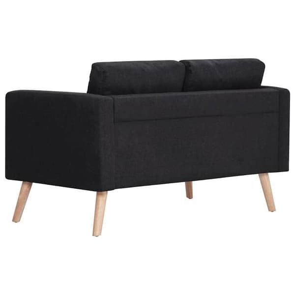 Maison Exclusive - Soffa 2-sits Svart Tyg Svart
