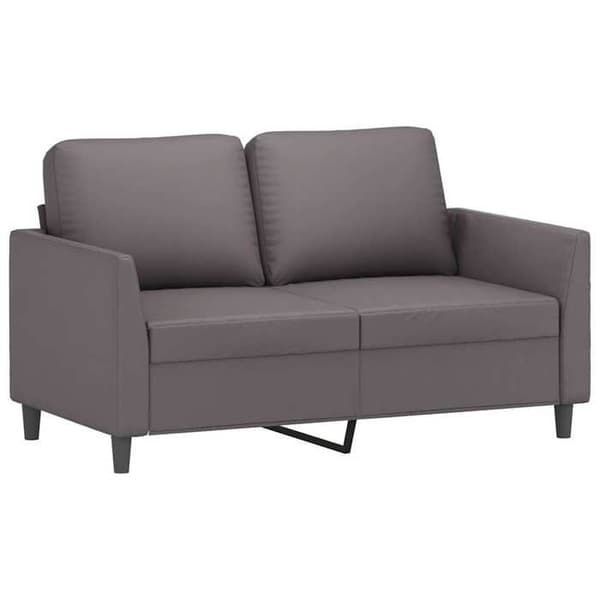 Maison Exclusive - 2-personers sofa Grå 120 cm Syntetisk læder