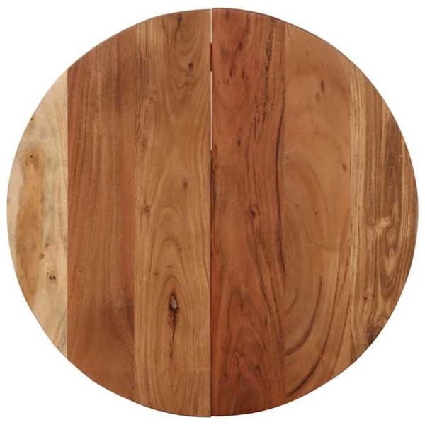 Bistrobord - EKSKLUSIV HUS - Ø60×76 cm - Massivt akacietræ - Stålbase - Rund
