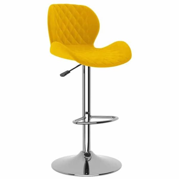 Maison Exclusive - Barstolar set om 2 senapsgul sammet