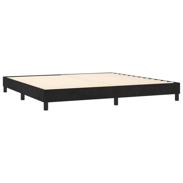 Maison Exclusive - Sängyn runkopatja ja patja Musta 200x200 cm Sametti