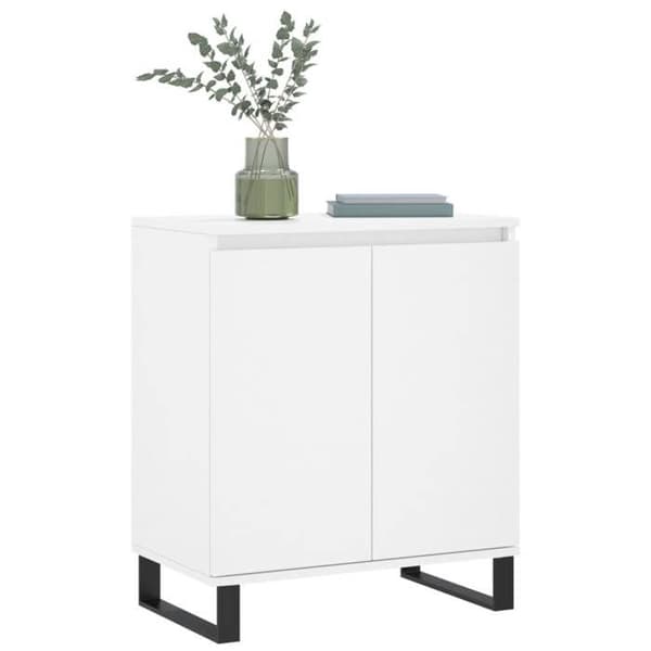 Maison Exclusive - Buffé Vit 60x35x70 cm Ingenjörsträ