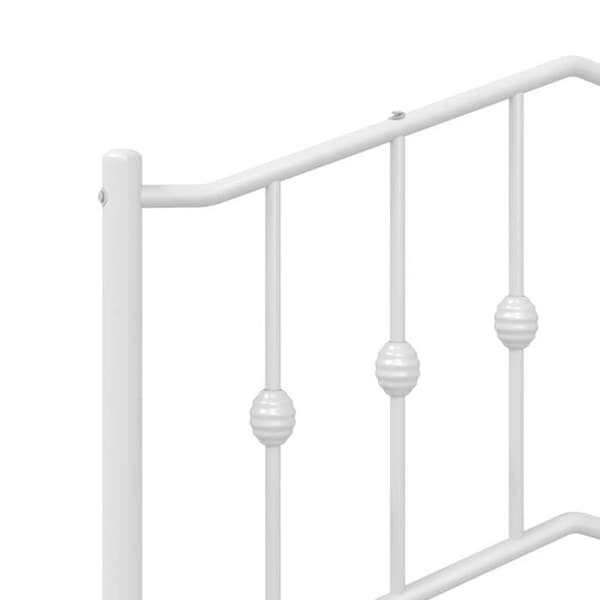 Maison Exclusive - Erstatnings hovedgærde metal hvid 160 cm