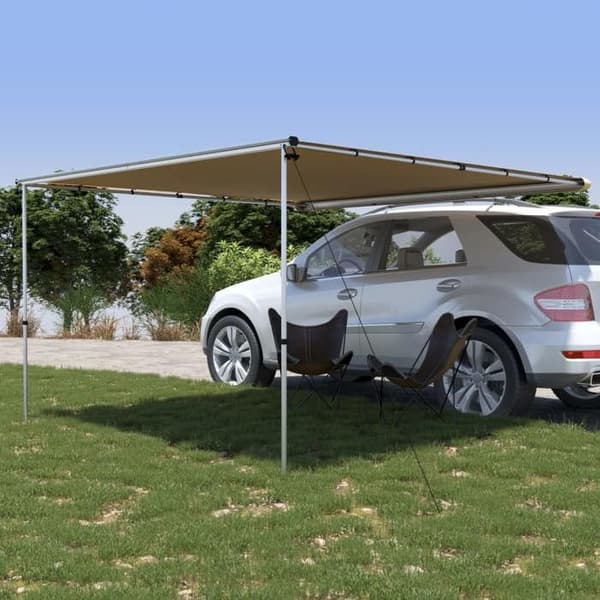 Maison Exclusive - Campingbil och husvagnsmarkis 3x3x2,15 m Beige