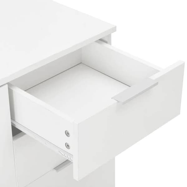 Maison Exclusive - Buffé Vit glänsande 107x35x80,5 cm Strålande vit