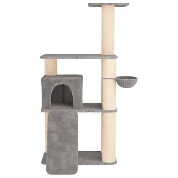 Maison Exclusive - Katte træ med sisal kløepæle Lys grå 173 cm Ljusgrått