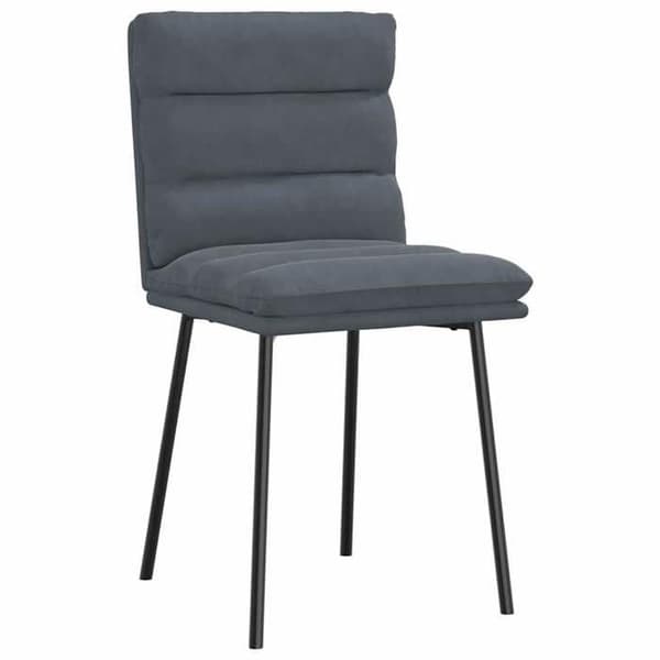 Maison Exclusive - Matstolar set om 4 Mörkgrå Sammet