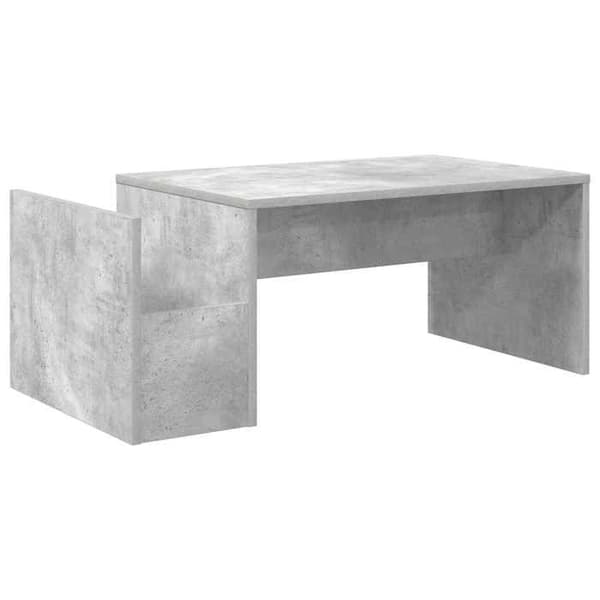 Bord - EKSKLUSIV HUS - 90 x 45 x 35 cm - Beton grå - Ingeniørtræ - Rektangulær Betonggrå