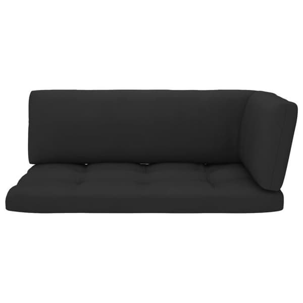 Maison Exclusive - Sofa palet 2 pladser med puder Fyr imprægneret med sort
