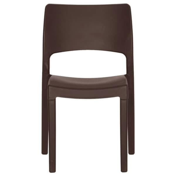Maison Exclusive - Puutarhatuolit 2 kpl Moka Polypropeeni