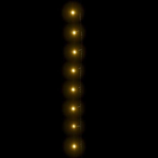 Lysguirlande - EKSKLUSIV HUS - 600 LED 60 m - Varm hvid - 8 effekter - IP44 Vit varm