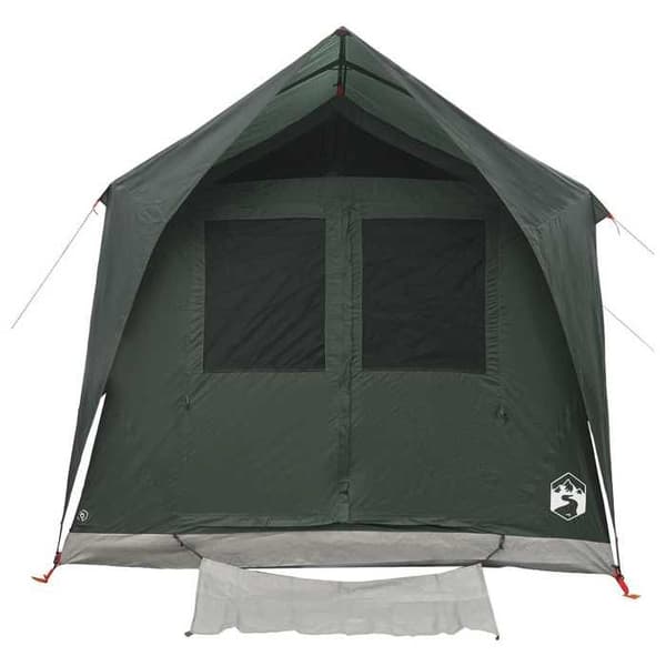 Maison Exclusive - Tunnel telt 8 personer Grøn army Polyester og Stål