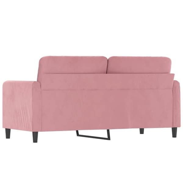 Maison Exclusive - 2-paikkainen vaaleanpunainen sohva 140 cm samettia