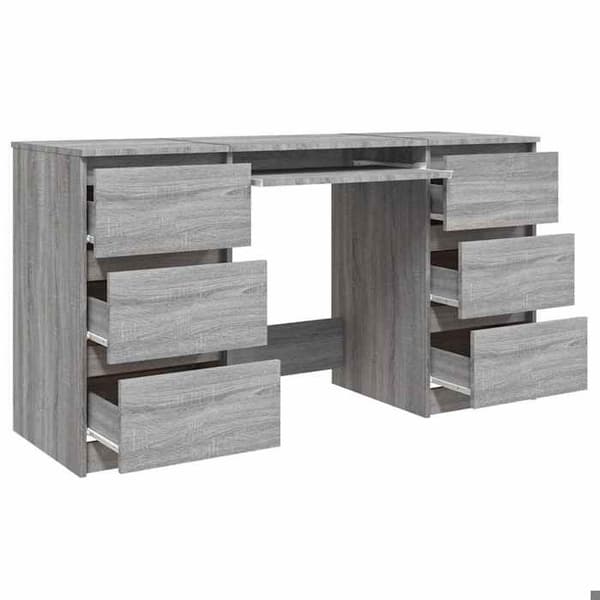 Maison Exclusive - Kontor Sonoma grå 140x50x77 cm Ingenjörsträ