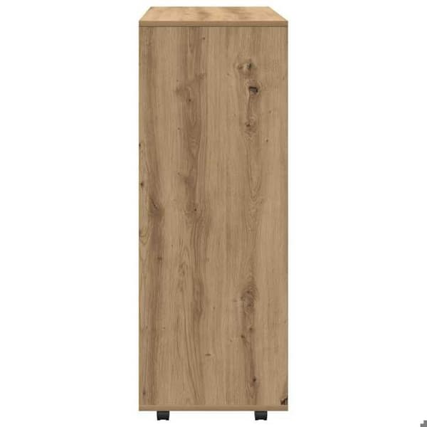 Maison Exclusive - Håndlavet egetræsgarderobe 80x40x110 cm ingeniørtræ Ek