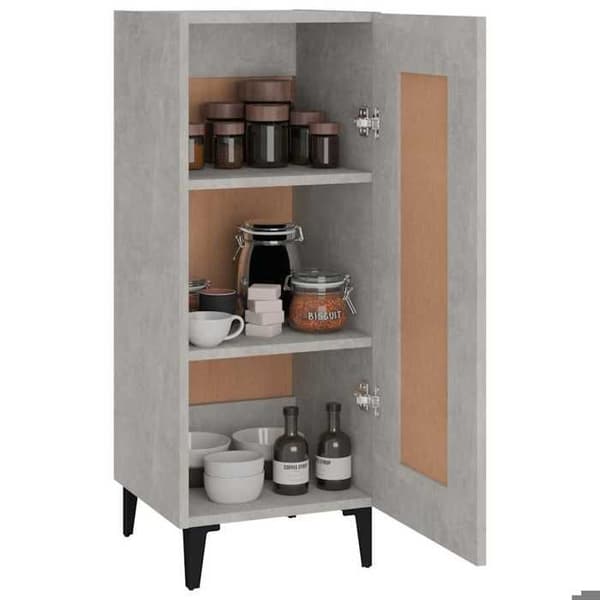 Maison Exclusive - Buffet Grå beton 34,5x34x90 cm Ingeniørtræ