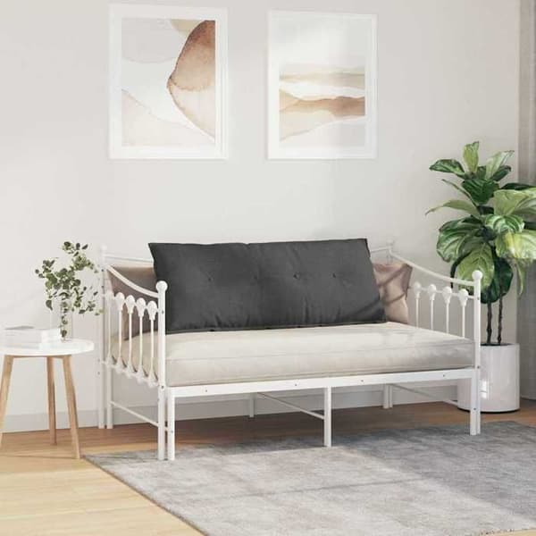 Maison Exclusive - Mørkegrå rygpude 120 x 50 cm i fløjl