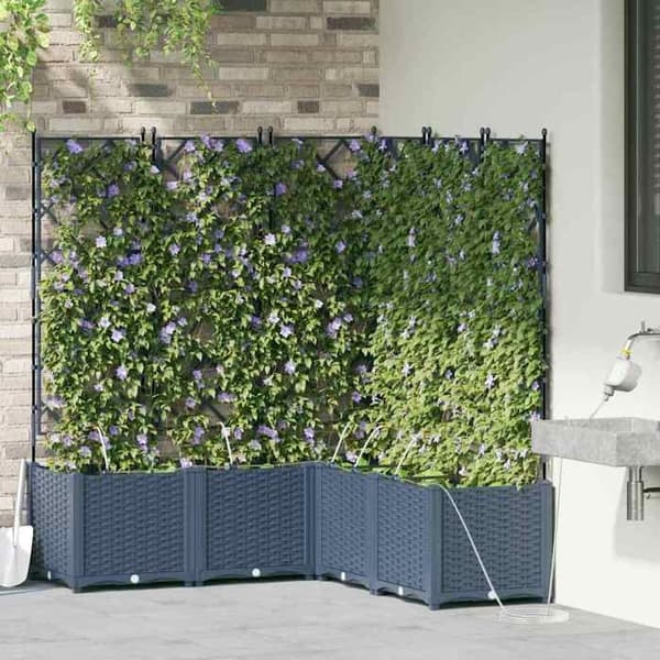 Havekrukke - MAISON EXCLUSIVE - 40 x 40 x 125,5 cm - Grå - Polypropylen - Velegnet til udendørs brug Grå