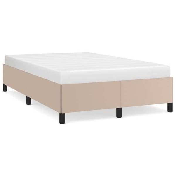 Maison Exclusive - Sängram utan madrass cappuccino 120x190 cm konstläder