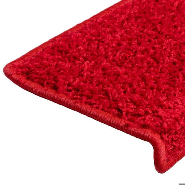 Maison Exclusive - Trappmatta 30 delar 65 x 21 x 4 cm Röd rektangulär kant
