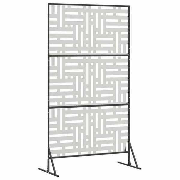 Maison Exclusive - Privatlivsskærm 100 x 50 x 180 cm Rustfrit stål