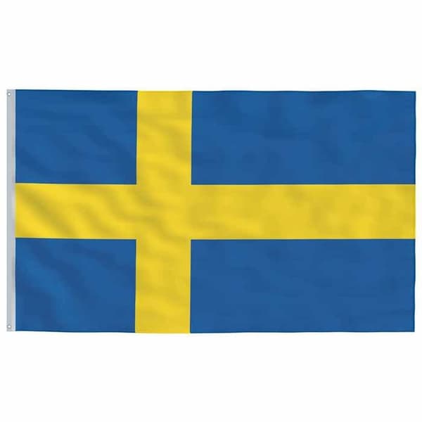 Eksklusiv Hus - Sveriges Flag og 5,5 m Aluminium Mast