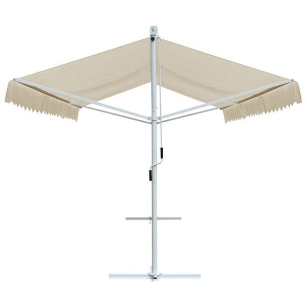 Maison Exclusive - Stående markis 500 x 300 cm Kräm Grädde