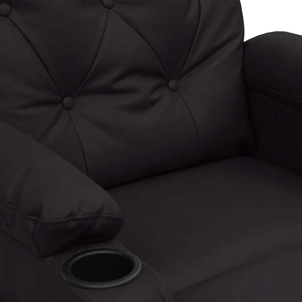 Maison Exclusive - Svart massagefåtölj i konstläder