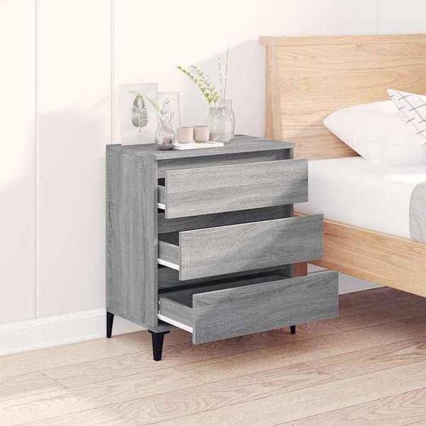 Maison Exclusive - Buffet Sonoma grå 60x35x70 cm Ingeniørtræ
