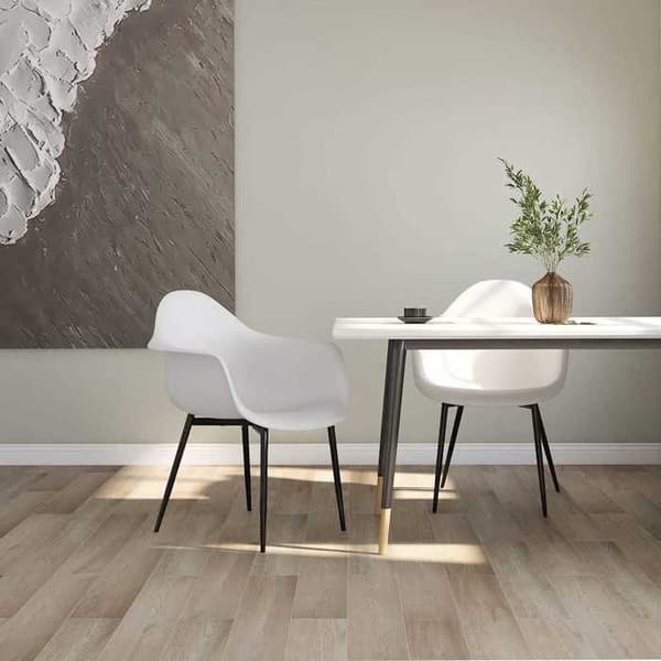 Maison Exclusive - Spisestole sæt af 2 hvid PP