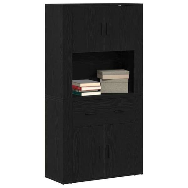 Maison Exclusive - Sort eg 80 x 33 x 150 cm svart ek